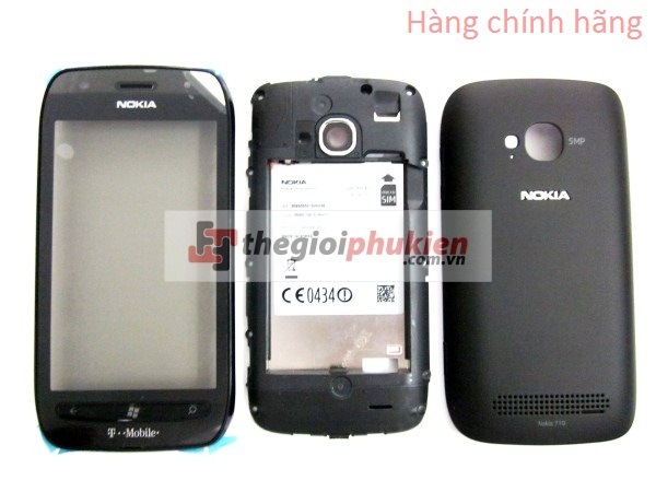 Vỏ Nokia Lumia 710 Đen công ty ( Full bộ )
